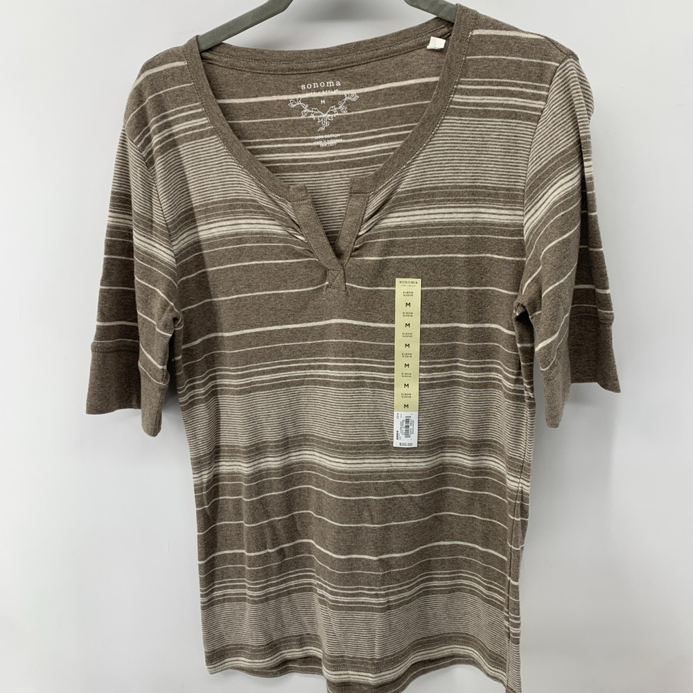 Lot Of 6 Women's Tops, 1 New Elbow Sleeve, Short Sleeve, Sleeveless Shirts - Picture 2 of 16